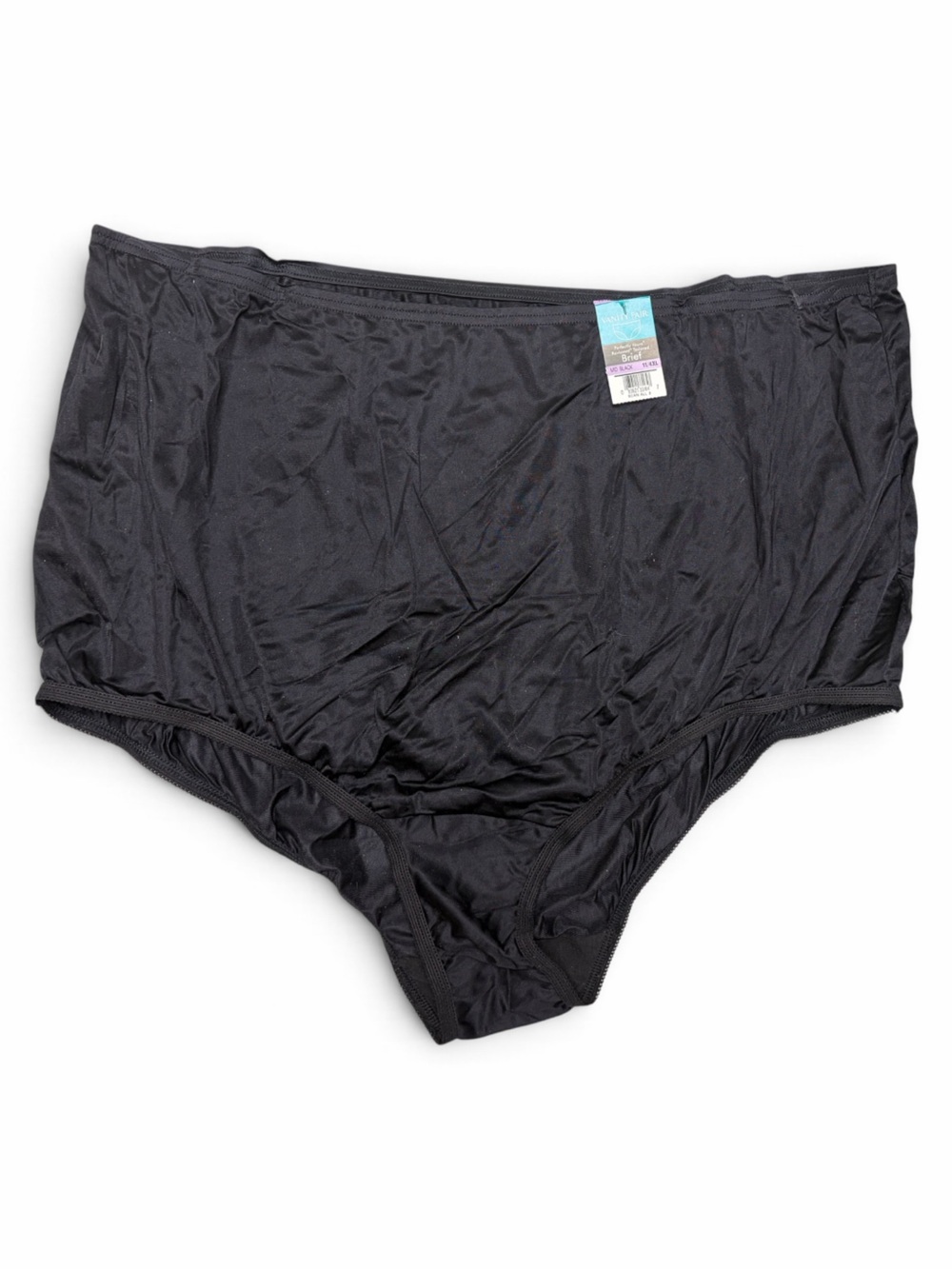 Vanity Fair Black High-Waist Briefs